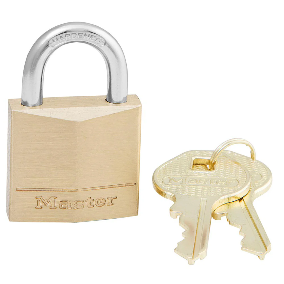 Solid Brass Padlock, 1-3/16 in Wide