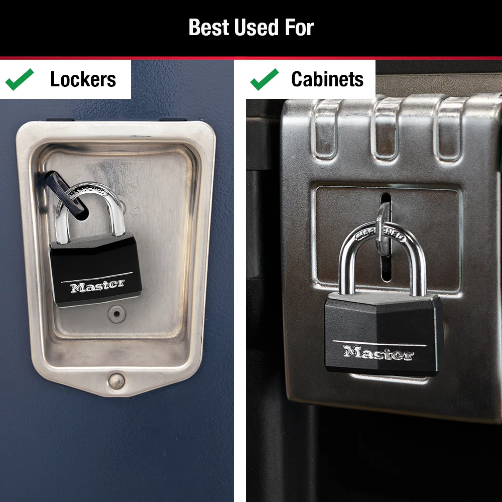 Vinyl-Covered Solid Body Padlock, 1-9/16 in Wide - Image 3