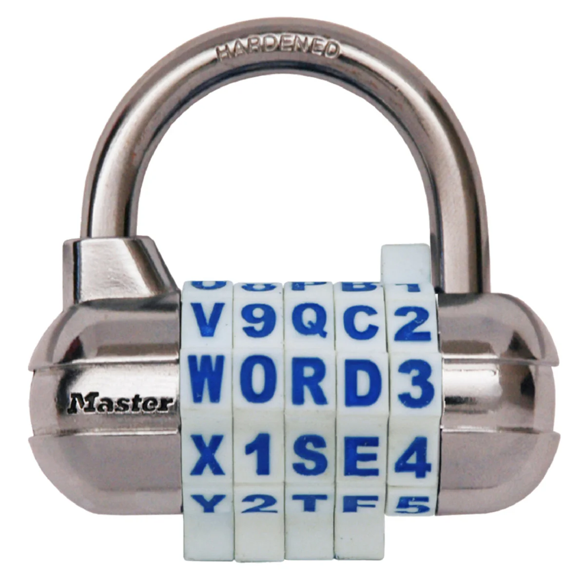 WORD Combination Lock with Interchangeable Dials, Assorted Colors, 2-1/2 in Wide - Image 5