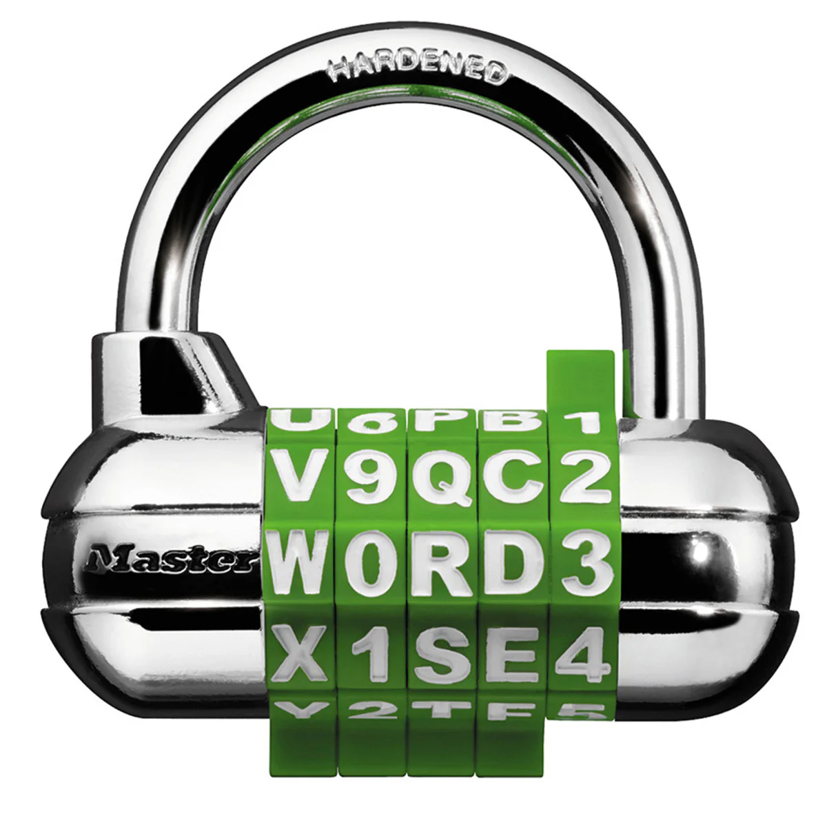 WORD Combination Lock with Interchangeable Dials, Assorted Colors, 2-1/2 in Wide - Image 6