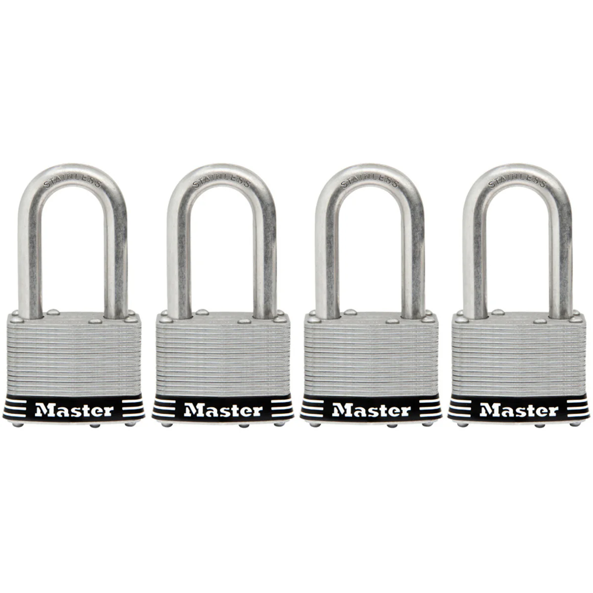 1-3/4in (44mm) Wide Laminated Stainless Steel Pin Tumbler Padlock - Image 3