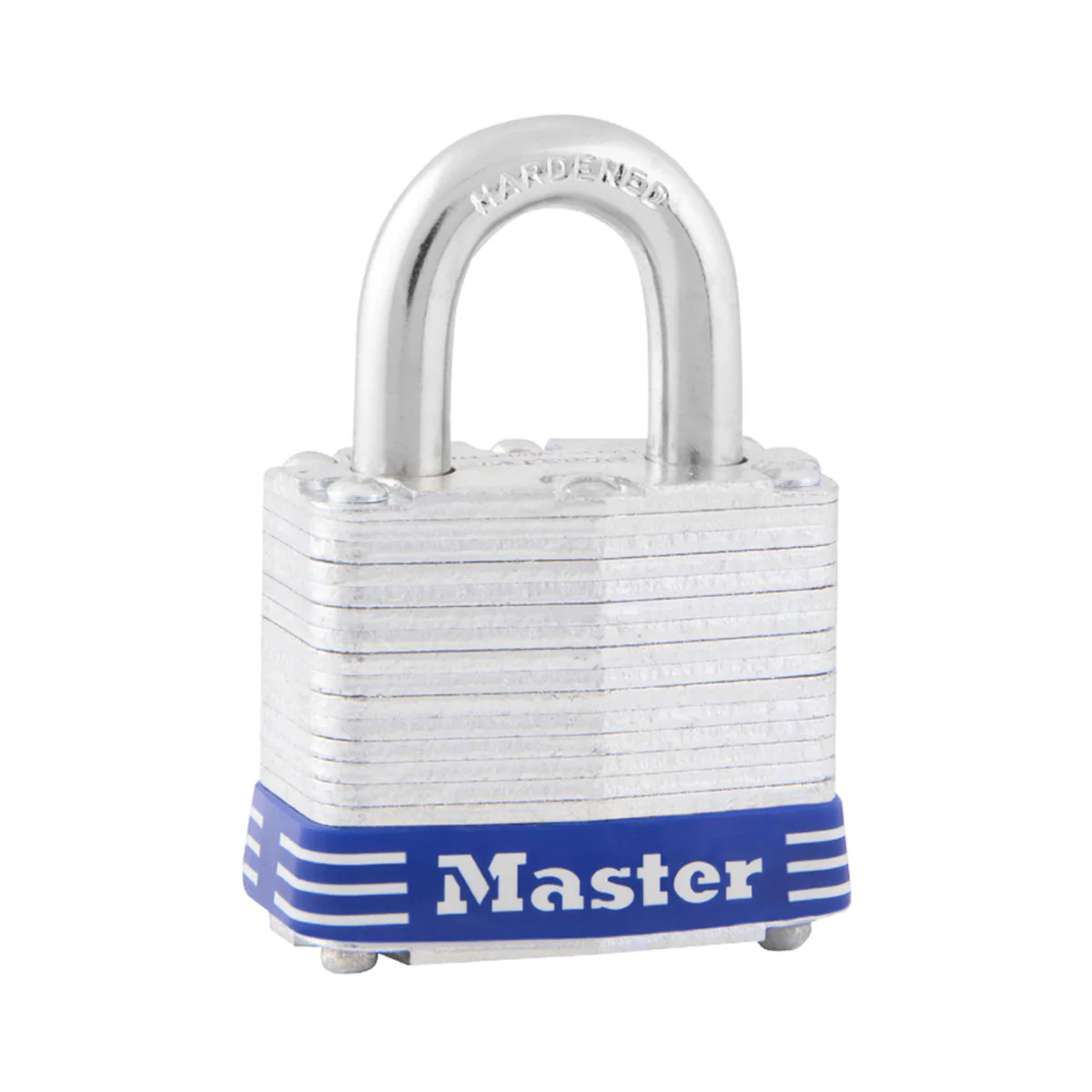 Laminated Steel Padlock, Pin Tumbler, 1-9/16 in Wide