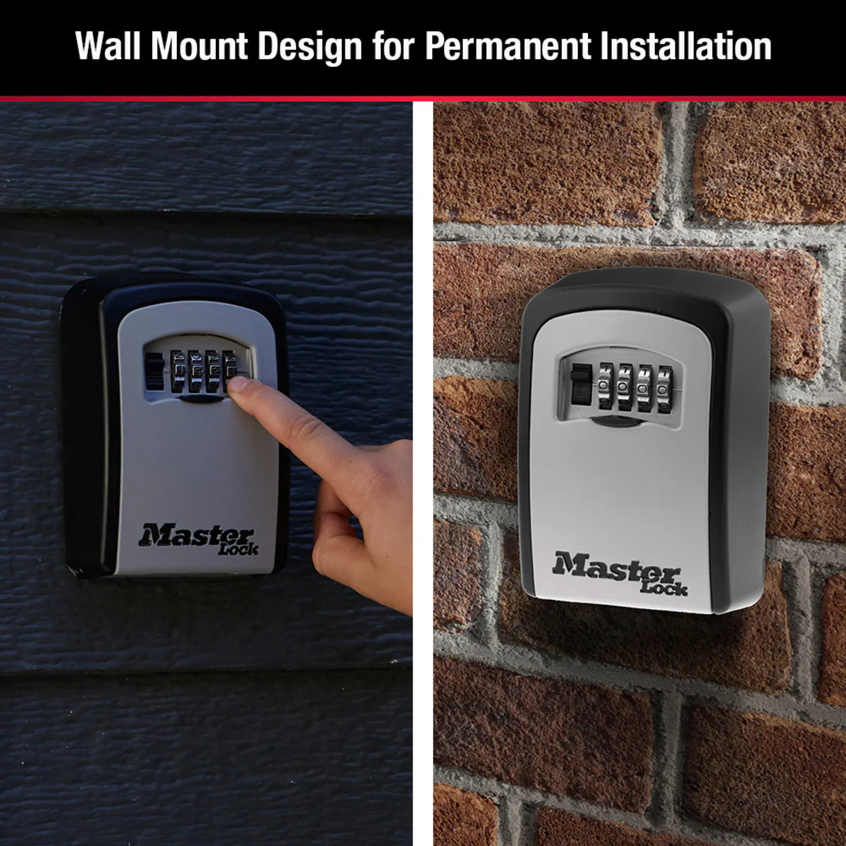 Heavy Duty Wall Mount Lock Box for Keys, 3-1/4 in x 2-1/4 in - Image 3