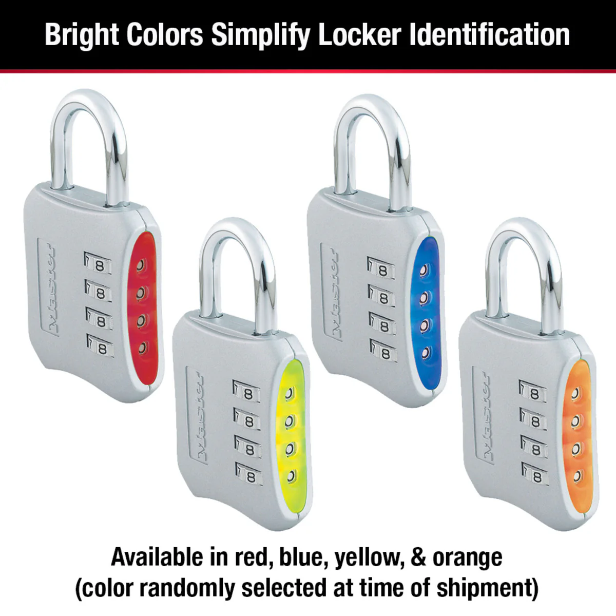 Large Set Your Own Combination Lock, 2 in Wide - Image 6