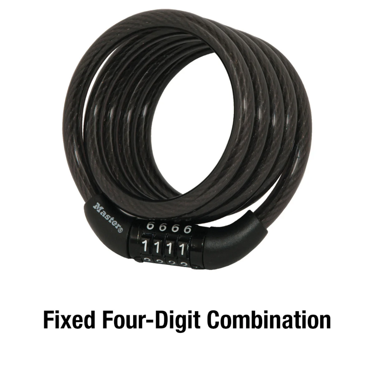 Preset Combination Cable Lock, 4 ft x 5/16 in - Image 3
