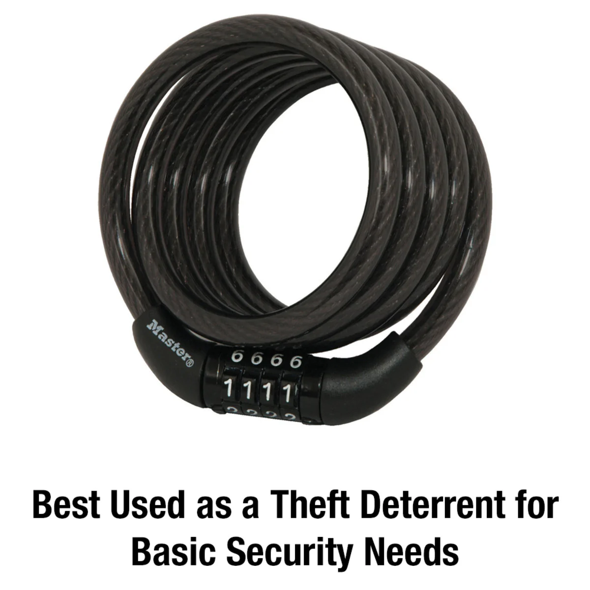 Preset Combination Cable Lock, 4 ft x 5/16 in - Image 4