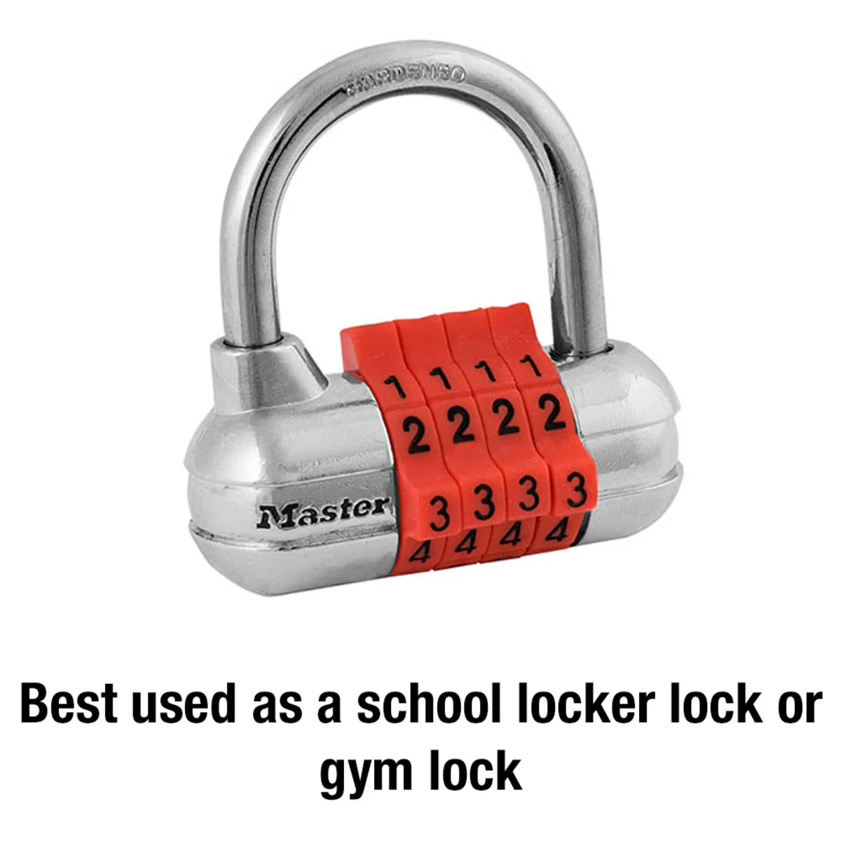 Large Set Your Own Combination Lock with Colored Dials, 2-1/2 in Wide - Image 4