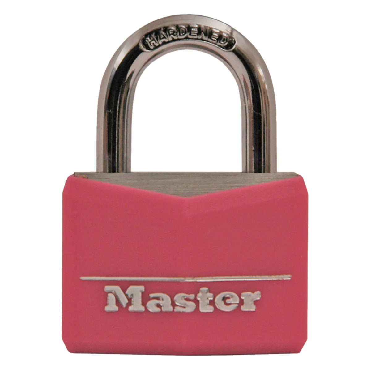 Pink Vinyl Covered Solid Body Padlock, 1-9/16 in Wide