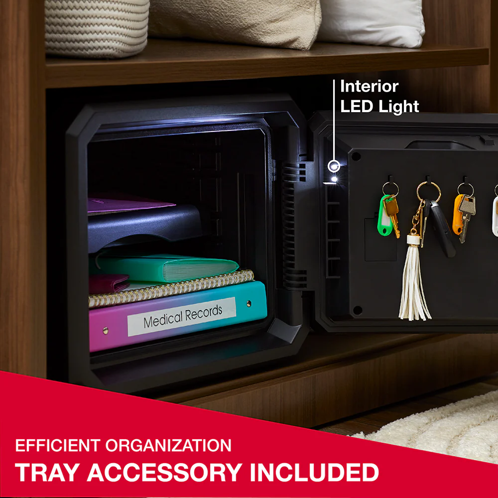 Fireproof and Waterproof Safe with Backlit Digital Keypad and Override Key FPW082HTC - Image 2