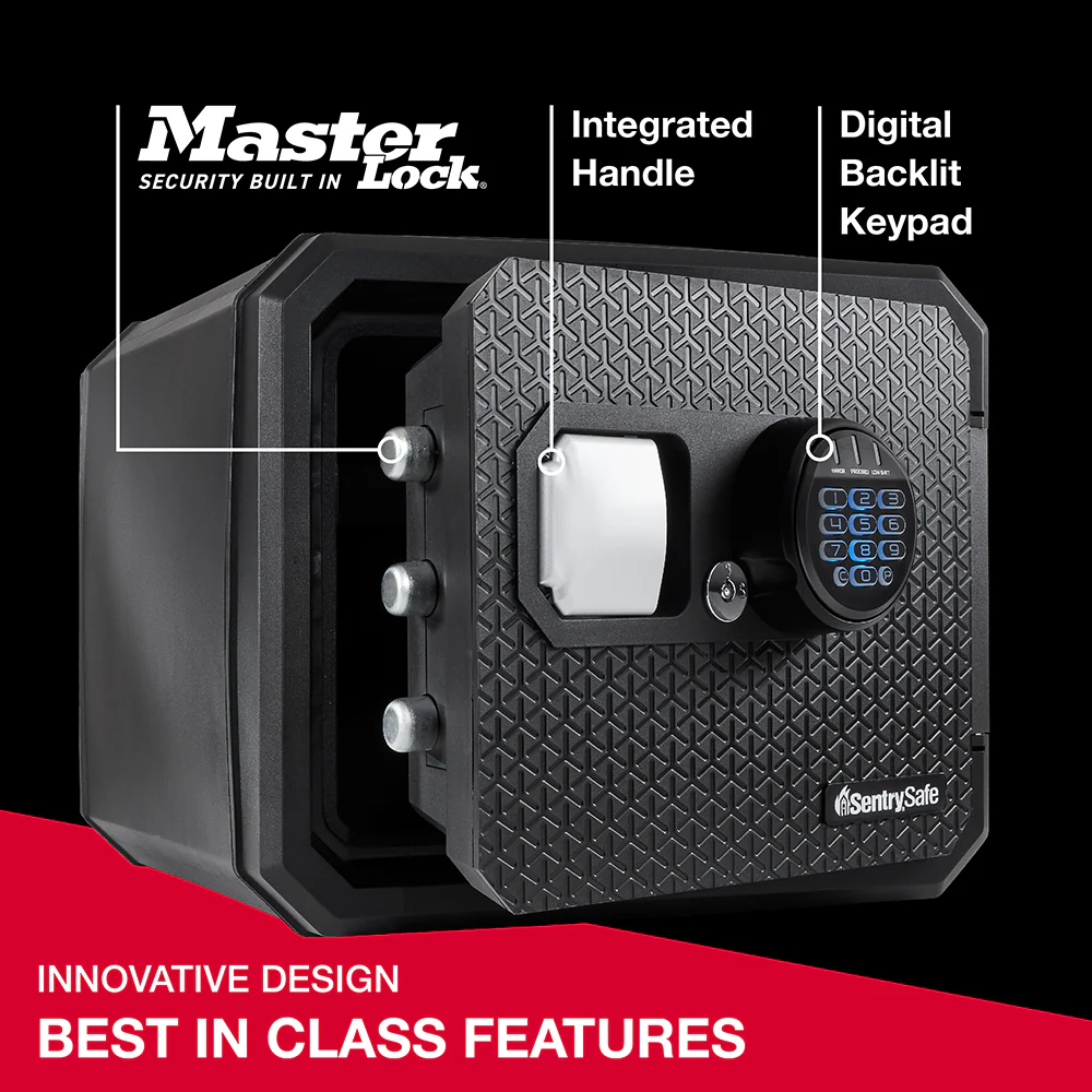 Fireproof and Waterproof Safe with Backlit Digital Keypad and Override Key FPW082HTC - Image 3