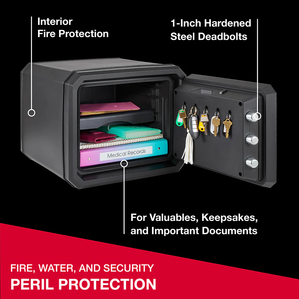 Fireproof and Waterproof Safe with Backlit Digital Keypad and Override Key FPW082HTC - Image 6