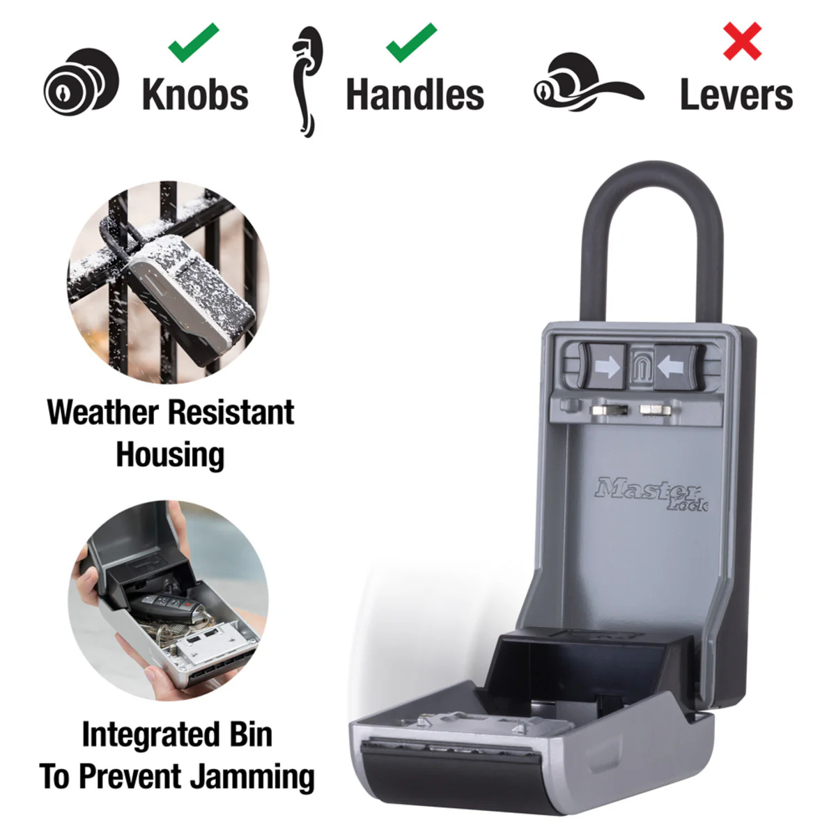 Large Key Lock Box with Removable Shackle - Image 3