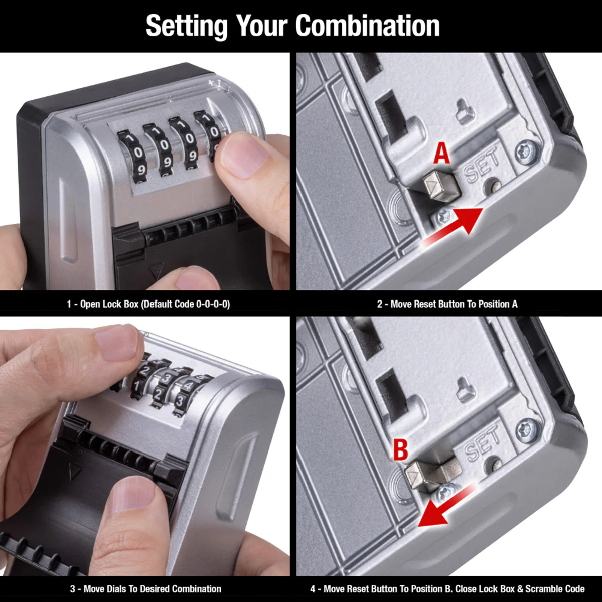 Large Wall Mount Key Lock Box - Image 6