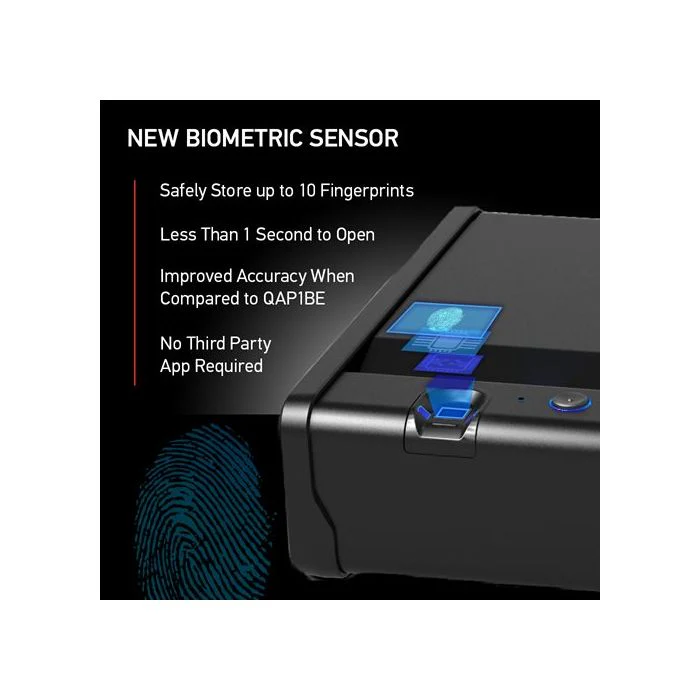 QAP2BLX XL Quick Access Biometric Pistol Safe with Lights - Image 4